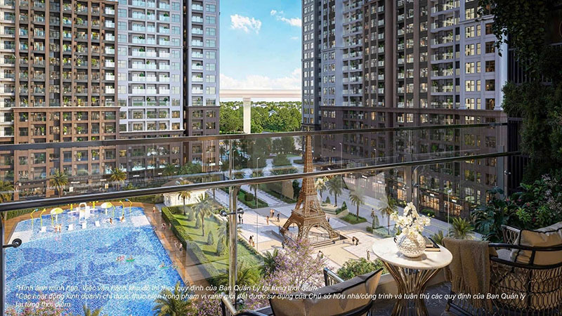 Cắt lỗ căn Studio Paris 29m2 view bể bơi giá chỉ 1.7 tỷ